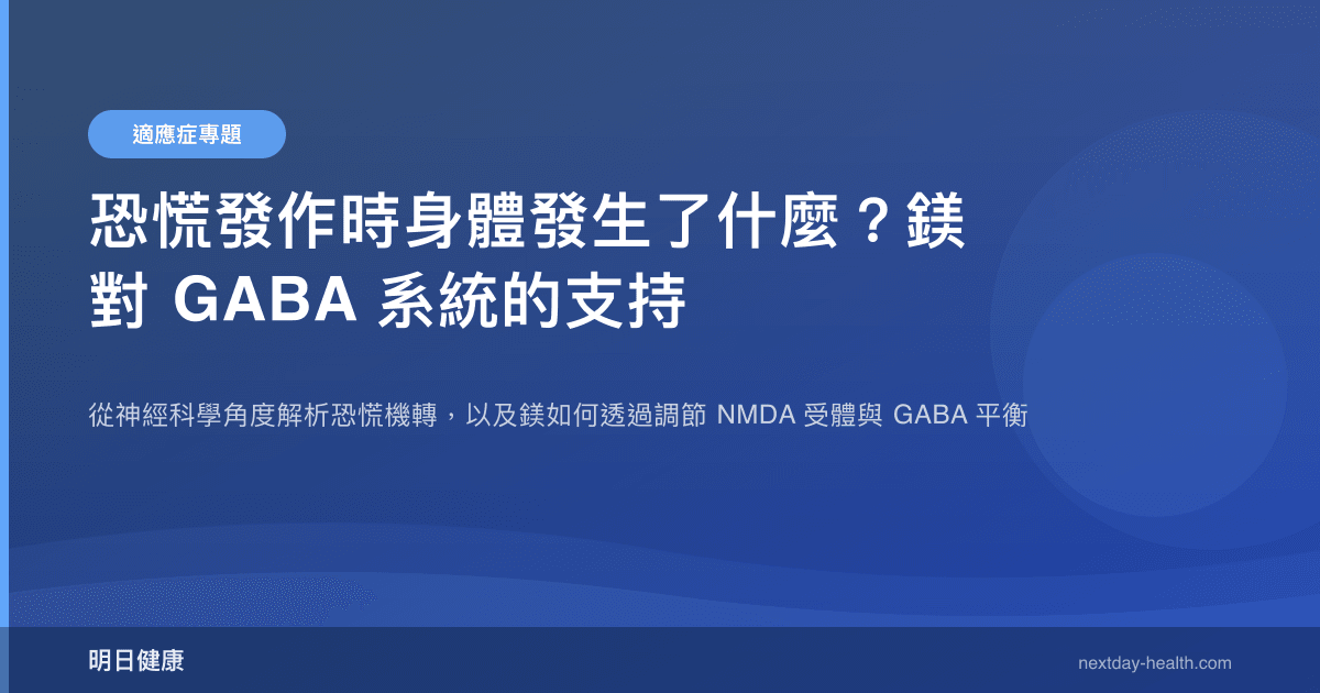恐慌發作時身體發生了什麼？鎂對 GABA 系統的支持